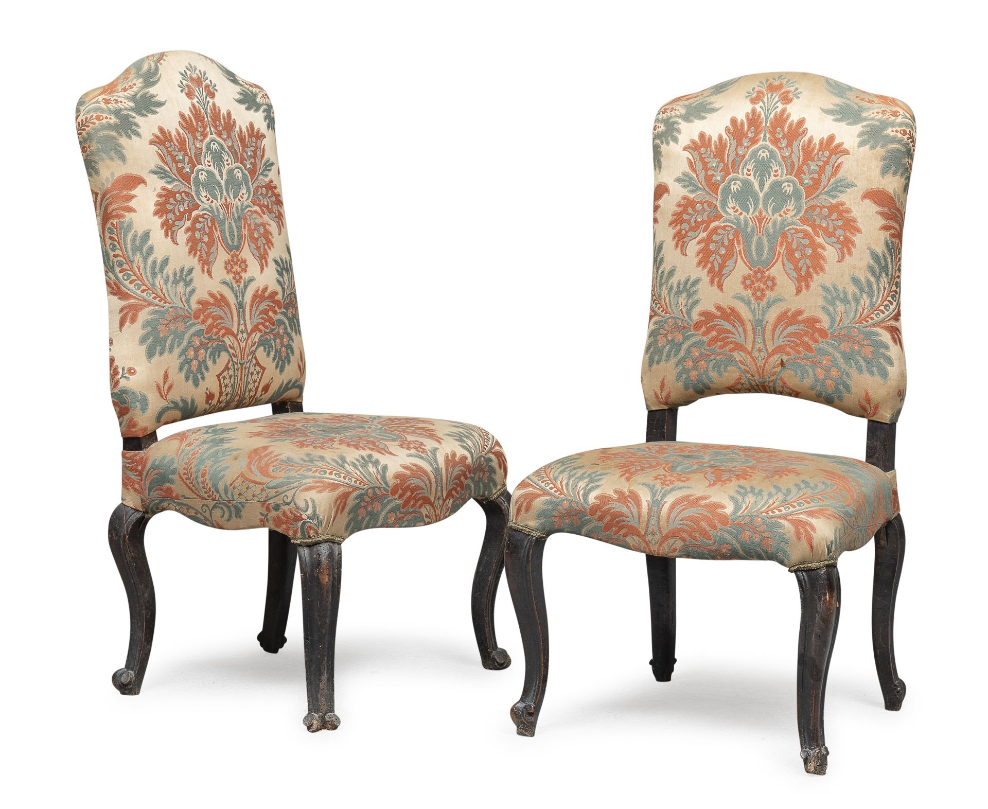 PAIR OF WALNUT CHAIRS NORTHERN ITALY 18TH CENTURY