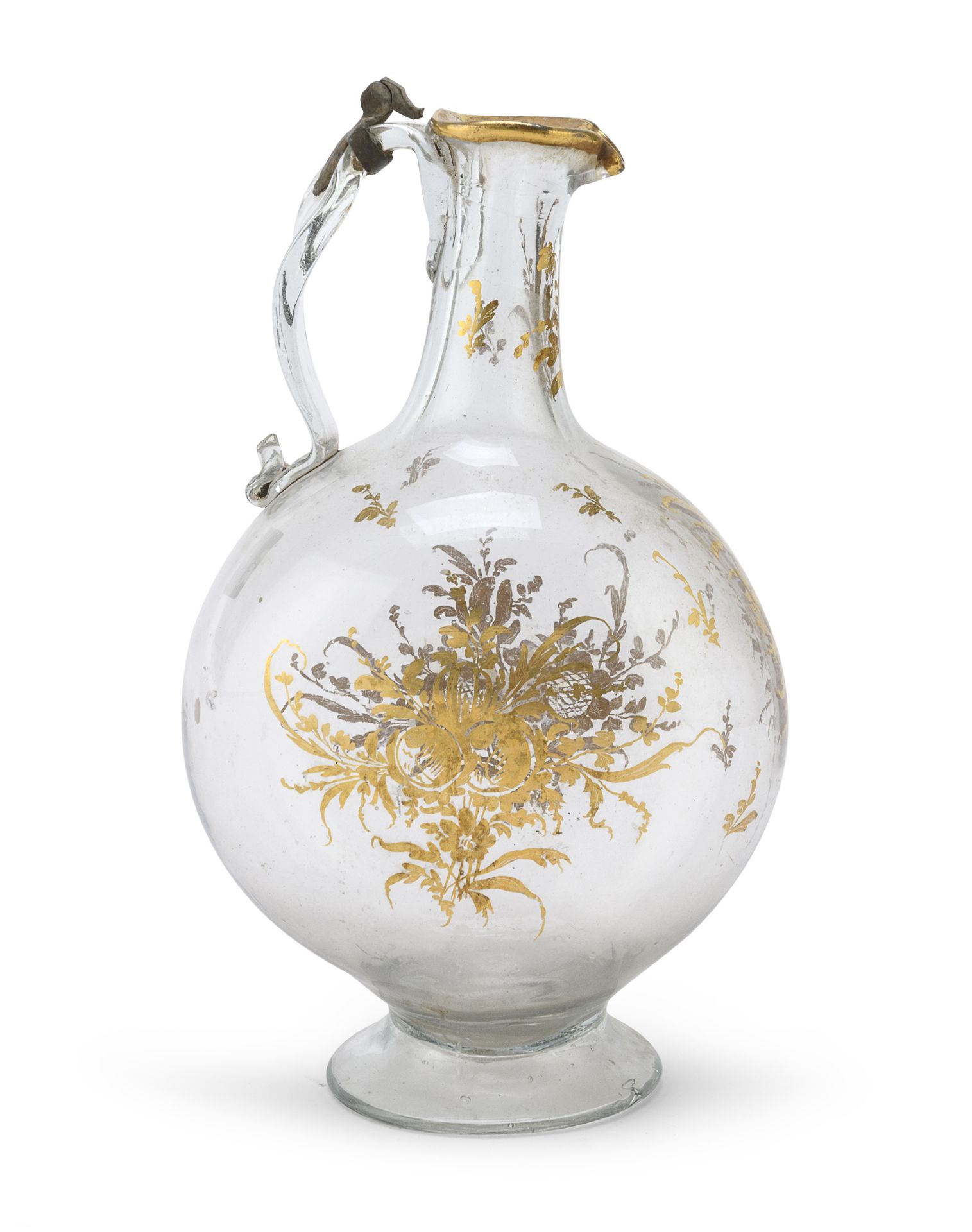 BLOWN GLASS BOTTLE PROBABLY VENICE 19TH CENTURY