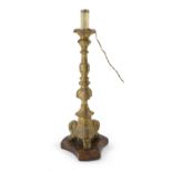 CANDLESTICK IN GILTWOOD 18th CENTURY