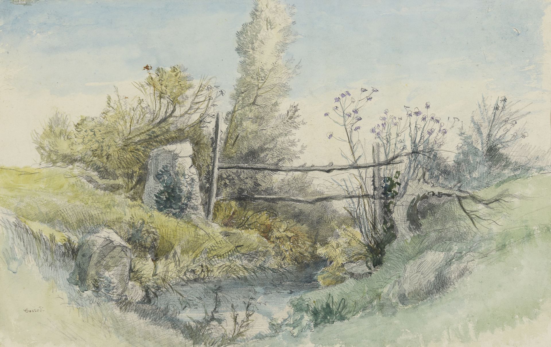 ITALIAN WATERCOLOR EARLY 20TH CENTURY