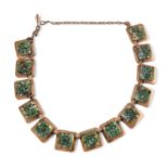 NECKLACE WITH ENAMELS BRAND RENOIR 1970s