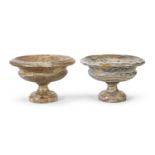 PAIR OF EGYPTIAN ALABASTER BASINS LATE 18th CENTURY