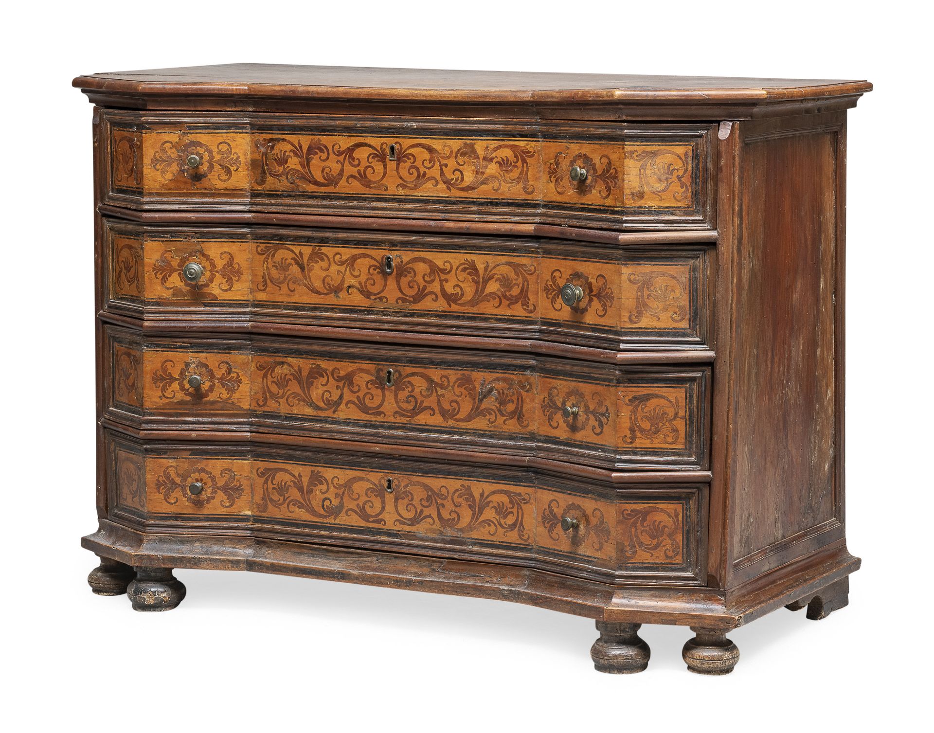 INLAID WALNUT DRESSER VENETO 18th CENTURY