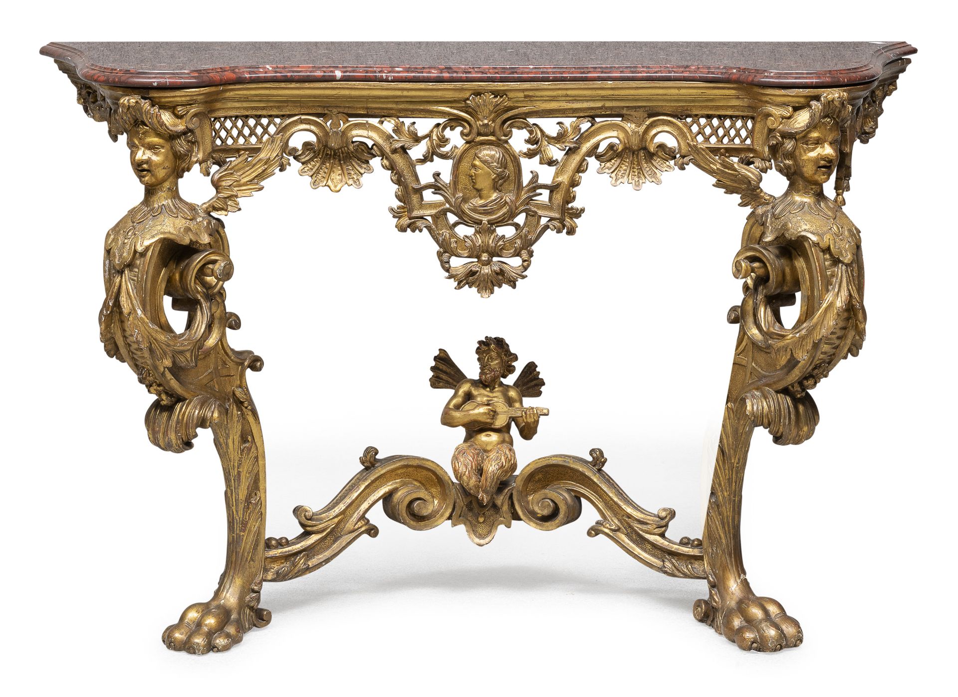 CONSOLE IN GILTWOOD PIEDMONT OR FRANCE PERIOD OF THE REGENCE