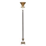FLOOR LAMP IN METAL AND OPALINE 19TH CENTURY