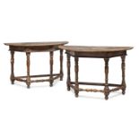 TWO CONSOLE TABLES VENETO 18th CENTURY