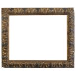 FRAME IN GILDED AND LACQUERED WOOD 19TH CENTURY