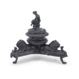 BRONZE INKWELL WORKSHOP OF GIUSEPPE DE LEVIS