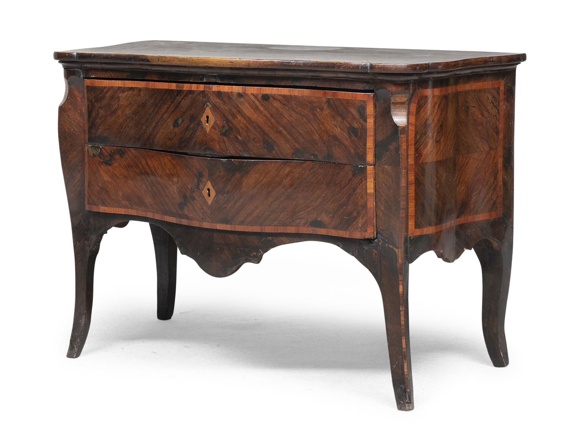 COMMODE IN PURPLE EBONY ROME 18th CENTURY