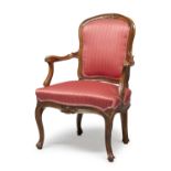 WALNUT ARMCHAIR VENETO 18th CENTURY