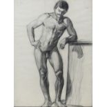 ACADEMIC CHARCOAL NUDE EARLY 20TH CENTURY