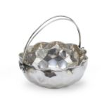 MIGNON BASKET IN SILVER VICENZA LATE 20TH CENTUR