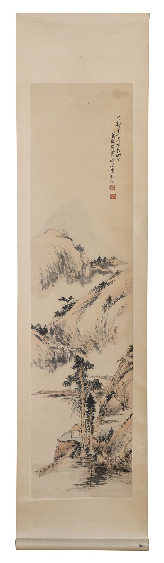 MENG SHOUZHI (China 1868 - 1937). FOUR SEASONS. FOUR MIXED MEDIA ON PAPER
