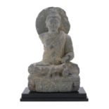 A SCHIST SCULPTURE DEPICTING BUDDHA ART OF GANDHARA 2ND-3RD CENTURY AD