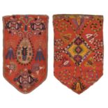 TWO AFGAN LAKAI BAGS. 19TH CENTURY