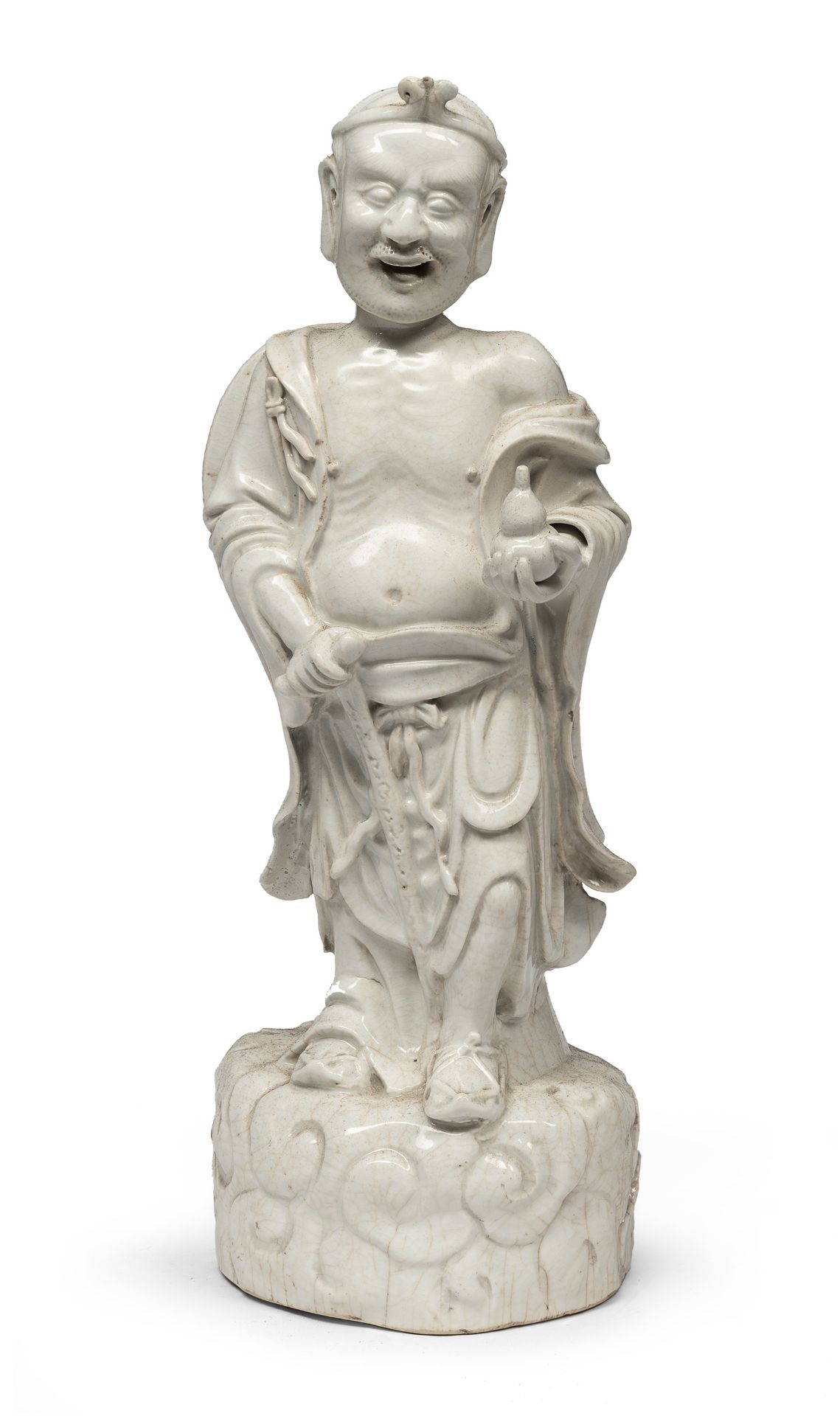 A LOUHAN PORCELAIN FIGURE CHINA 18TH CENTURY