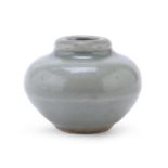 A SMALL LONGQUAN CELADON-GLAZED JAR CHINA 12TH-13TH CENTURY