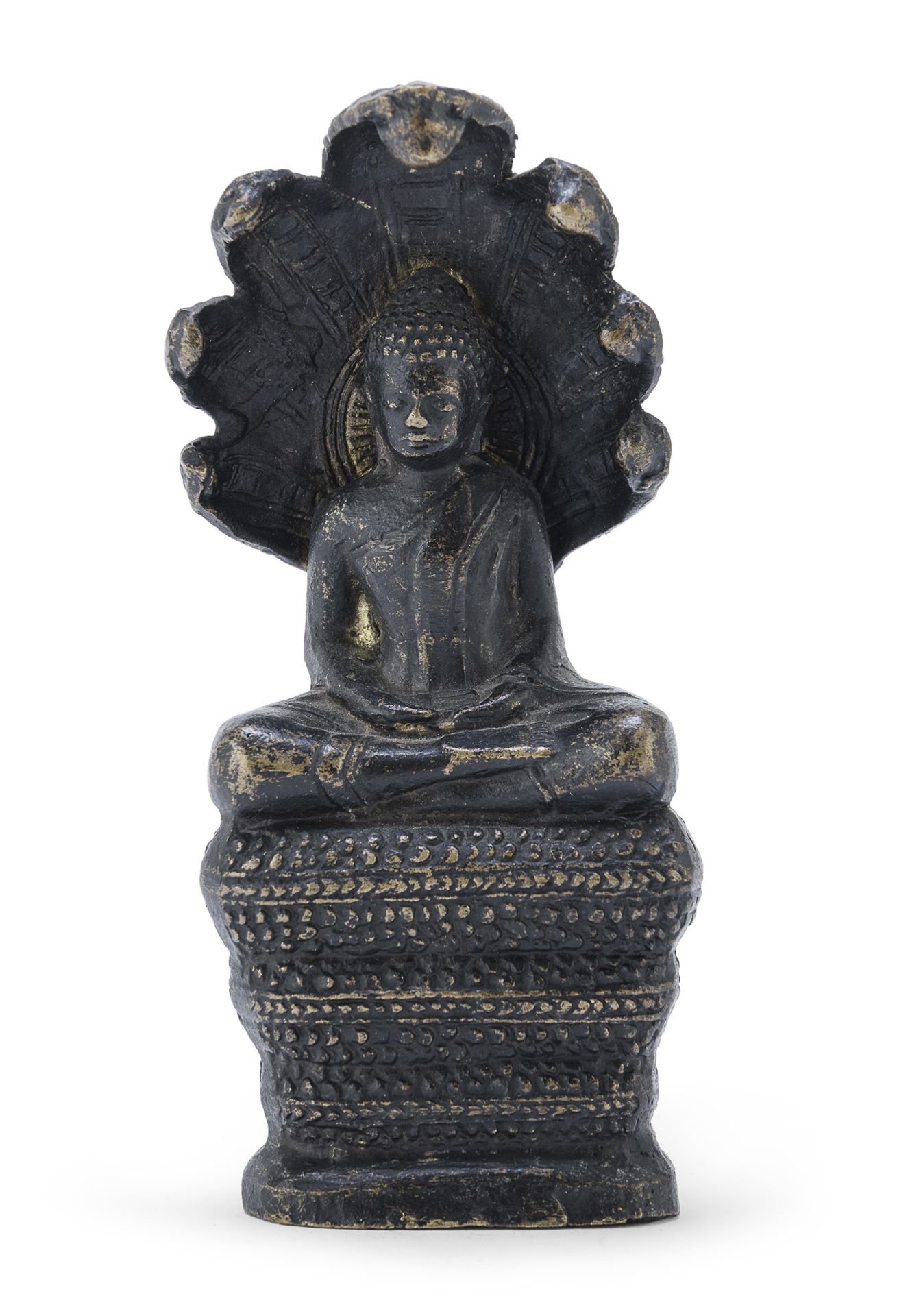 A BRONZE SCULPTURE DEPICTING BUDDHA BURMA 20TH CENTURY