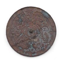 A BRONZE MIRROR CHINA WARRING STATES PERIOD (475 - 221 B.C.)