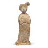A TERRACOTTA FIGURE OF YANG GUIFEI CHINA TANG DYNASTY (618-907 A.D.)