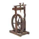 SPINNING WHEEL IN CHESTNUT ANCIENT ELEMENTS