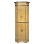 CORNER CABINET IN LACQUERED WOOD MARCHE EARLY 19TH CENTURY