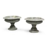 PAIR OF BASINS IN CIPOLLINO ALMOND MARBLE 20th CENTURY