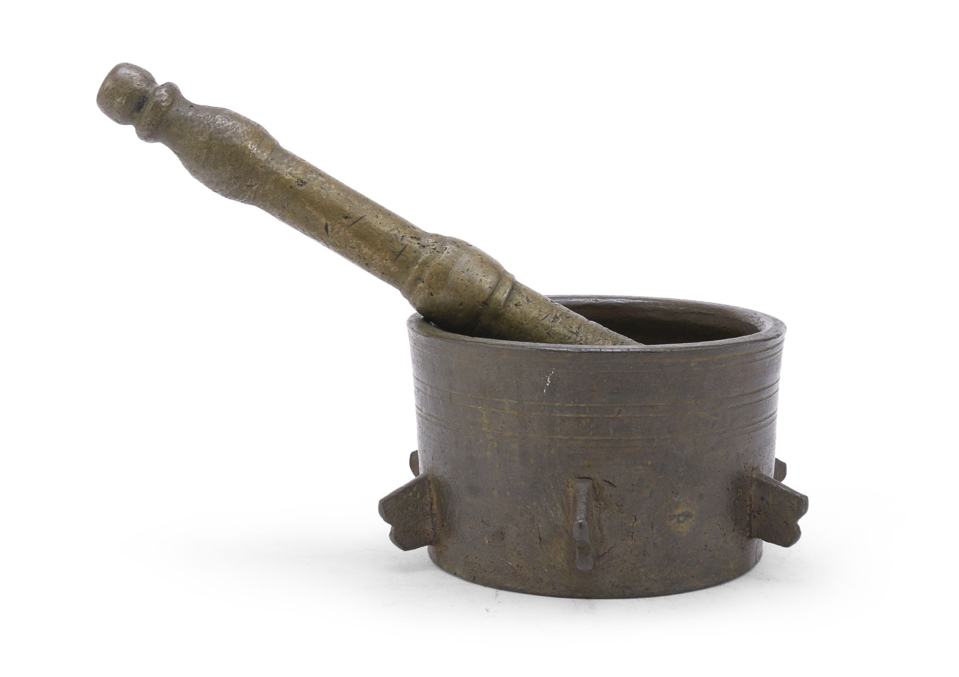 BIG MORTAR WITH PESTLE 17th CENTURY