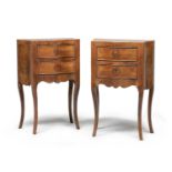 PAIR OF BEDSIDE TABLES IN PURPLE EBONY LATE 19th CENTURY