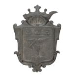 NOBLE COAT OF ARMS IN BASALT 18th CENTURY
