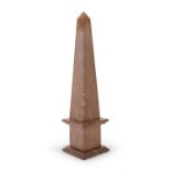 RED BRECCIA OBELISK 20TH CENTURY