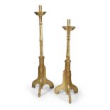 TWO FLOOR CANDLESTICKS EARLY 20TH CENTURY