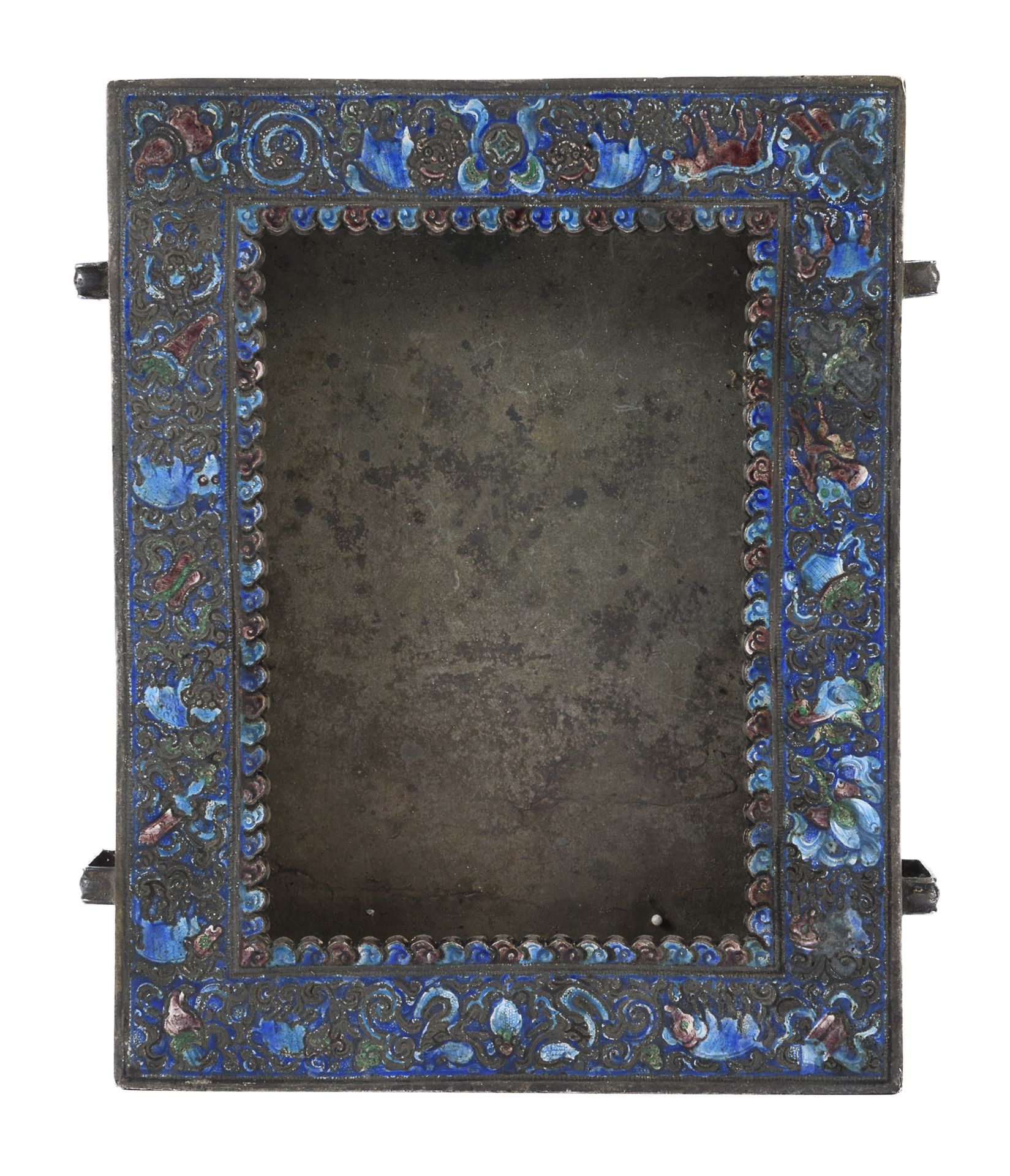 ENAMELED ICON HOLDER RUSSIA LATE 19th CENTURY
