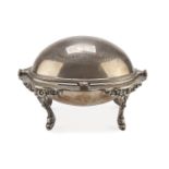 SMALL SILVER-PLATED ENTREE DISH LONDON EARLY 20TH CENTURY