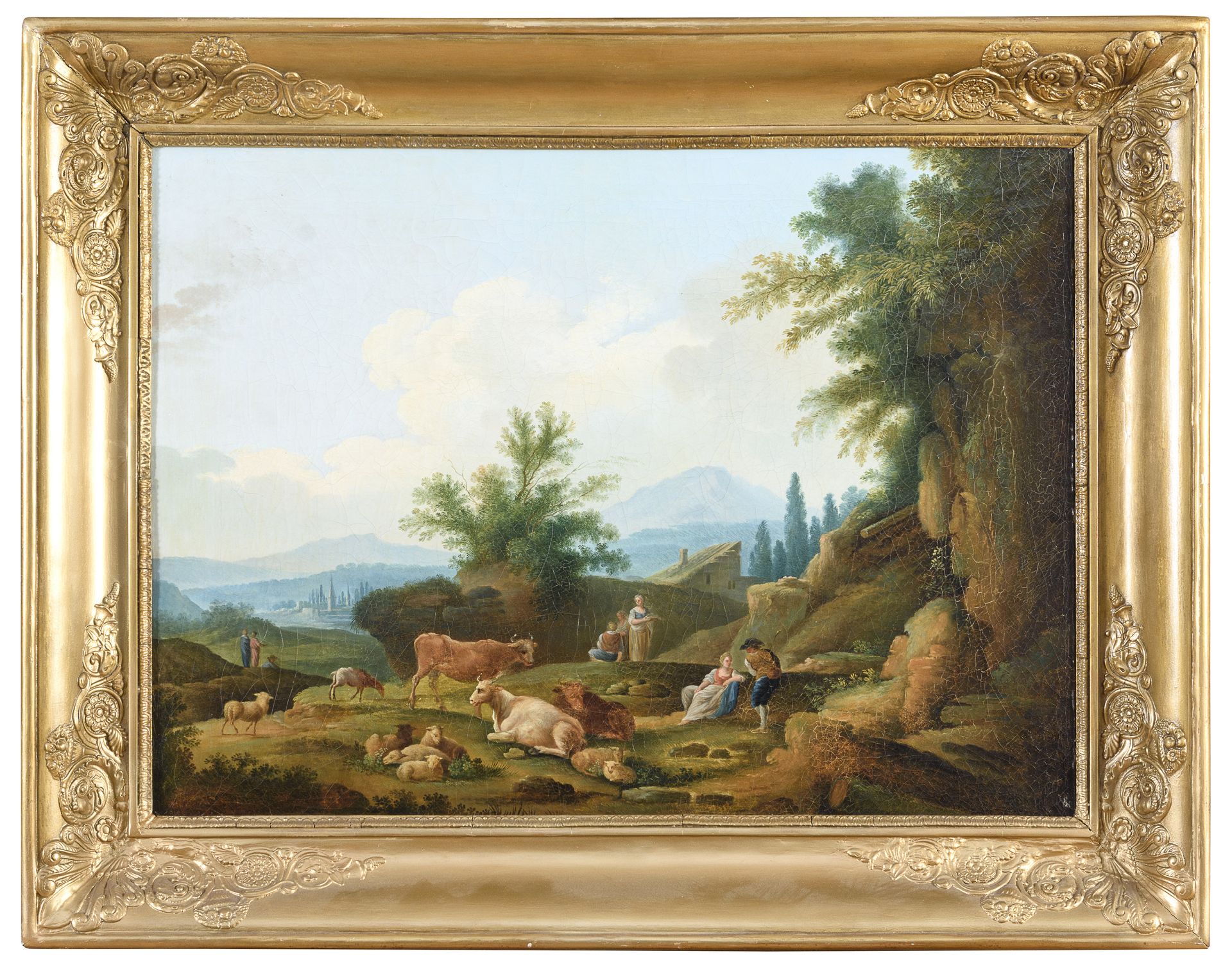 FRENCH OIL PAINTING EARLY 19TH CENTURY