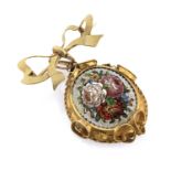 BROOCH WITH RELICS HOLDER PENDANT