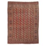 IMPORTANT AND RARE TEKKE CARPET LATE 19th CENTURY