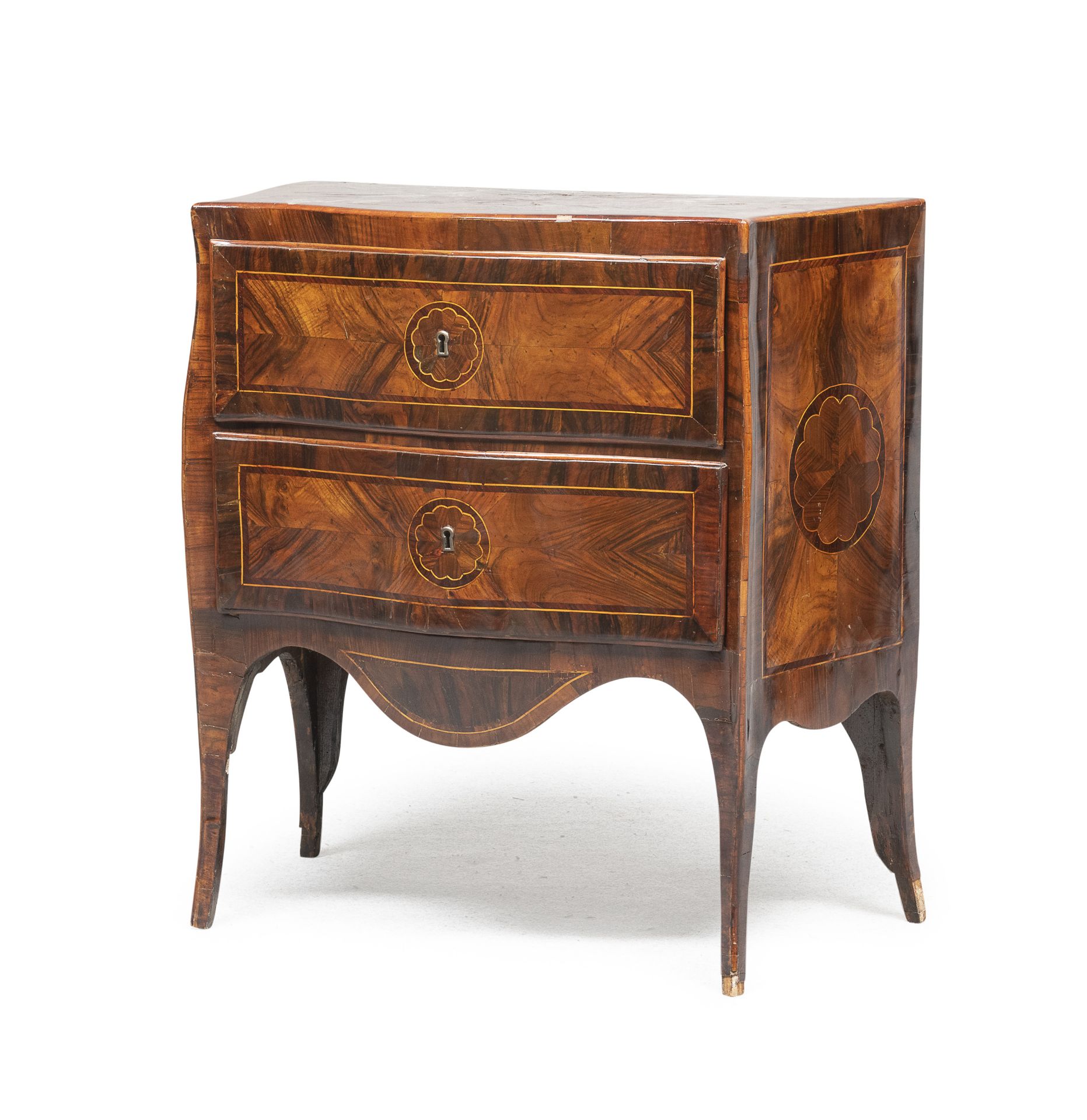 SMALL COMMODE IN PURPLE EBONY NAPLES 18th CENTURY