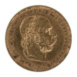 COIN OF TEN CROWNS AUSTRIA FRANZ JOSEPH I 1897