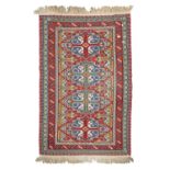 SOUMAK CAUCASIAN RUG FIRST HALF 20TH CENTURY