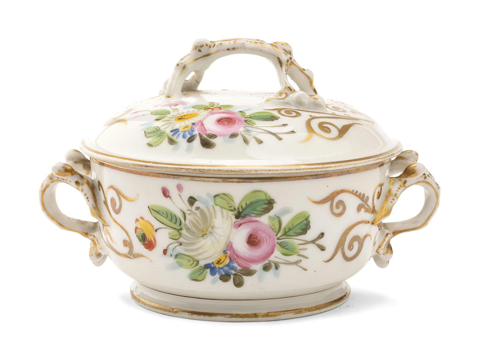 SMALL PORCELAIN TUREEN 19th CENTURY