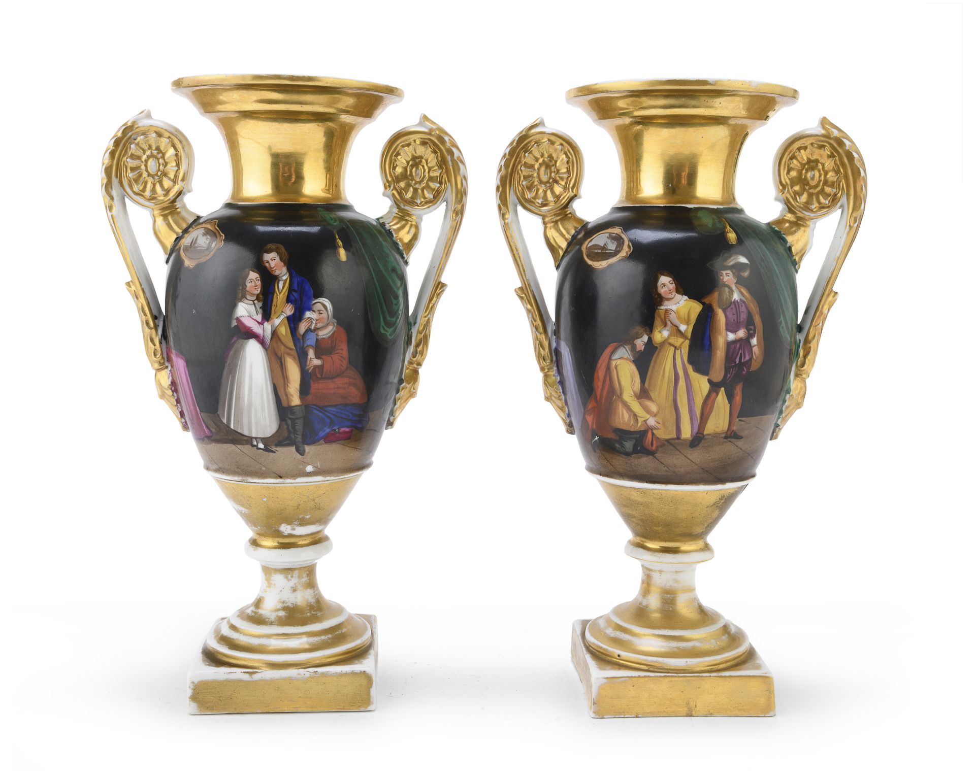 PAIR OF PORCELAIN VASES 19th CENTURY