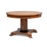 BEAUTIFUL CIRCULAR TABLE IN BIRCH BIEDERMAIER PERIOD