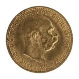 COIN OF TEN CROWNS AUSTRIA FRANZ JOSEPH I 1911