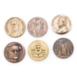 SIX COMMEMORATIVE MEDALS 20th CENTURY