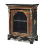 BEAUTIFUL BOULLE GLASS DOOR CABINET FRANCE 19th CENTURY