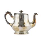 SMALL SILVER-PLATED TEAPOT BROGGI FLORENCE MID-20TH CENTURY