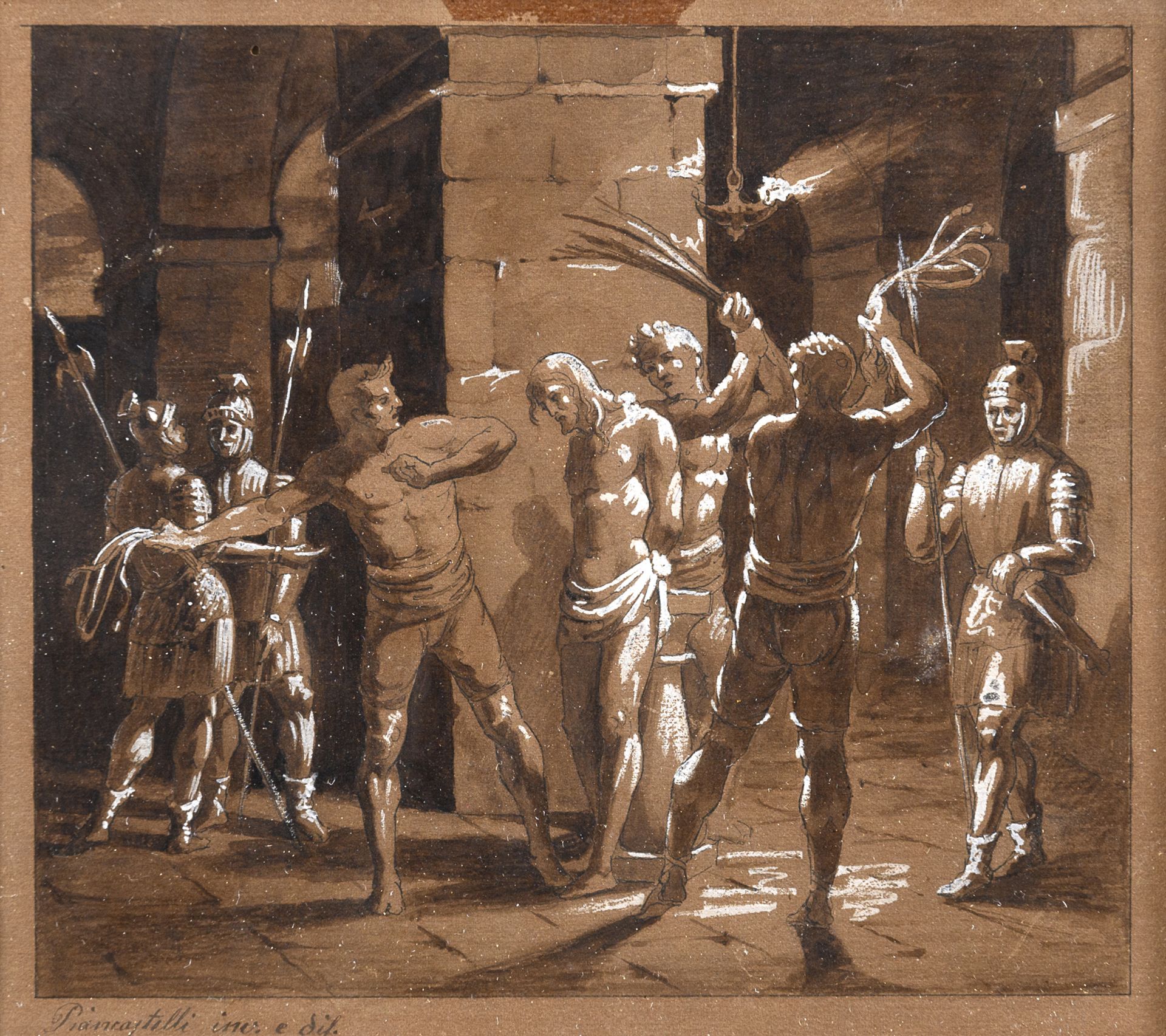SEPIA DRAWING BY GIOVANNI PIANCASTELLI