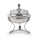 SILVER SUGAR BOWL AUSTRO-HUNGARY KINGDOM POLAND 1847