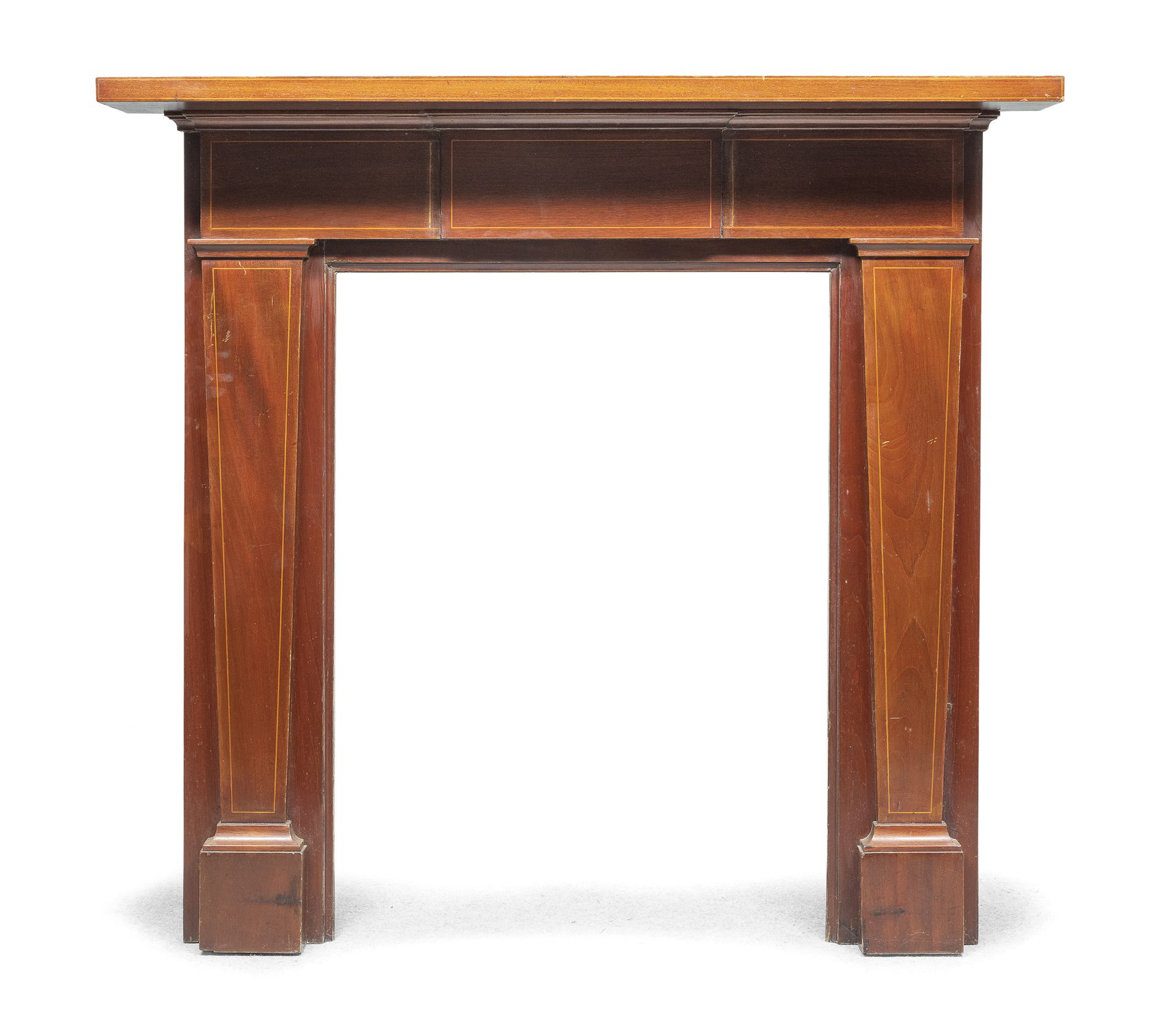 WALNUT FIREPLACE FRAME 19th CENTURY